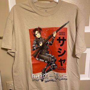 BRAND NEW Mens Attack on Titan Sasha Braus Short Sleeve Tee‼️